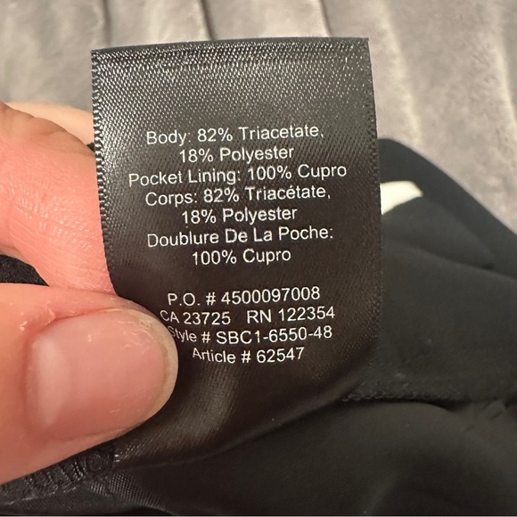 Babaton Aritzia Black White Tuxedo Cropped Trouser Pants Size 4 Women’s - Picture 12 of 12